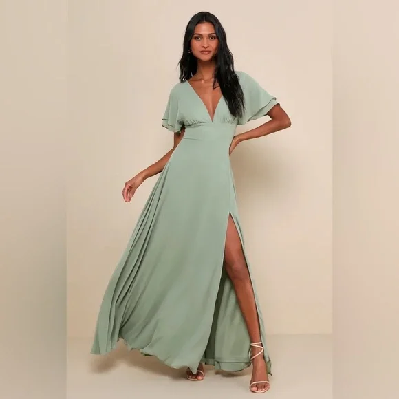 Lulus | Dresses | Lulus Sage Green Maxi Dress | Poshmark Lulus | Dresses | Lulus Sage Green Maxi Dress | Poshmark